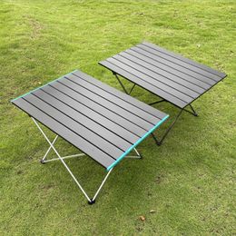 camp lights Australia - Camp Furniture Outdoor Portable Folding Table Aluminum Alloy Picnic Camping Ultra Light Barbecue Courtyard Available