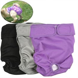 washable dog diapers Australia - Dog Apparel Diaper Physiological Pants Washable Pet For Small Large Dogs Soft Leak-proof Doggie Pant Puppy Underwear Supplies