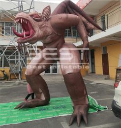 5m High Blood Sucking Inflatable Werewolf For Halloween Events Party Park Haunted House Decoration Stage Design Animal Vampire decor