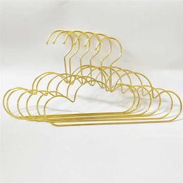 Hangers for Clothes Baby Kid Non Slip Metal Golden Hangers Cloud Shape Coat Clothing Closet Storage Organizer Rack Wall Hook Set 210702