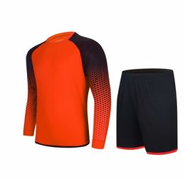 063 Long sleeved goalkeeper Shirt Customized service DIY Soccer Jersey Adult kit breathable custom personalized services school team Any club football Shirts