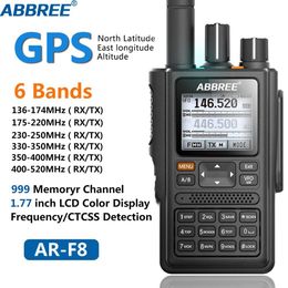 ABBREE AR-F8 GPS Walkie Talkie high power 136-520MHz Frequency CTCSS DNS Detection huge led display 10km long range