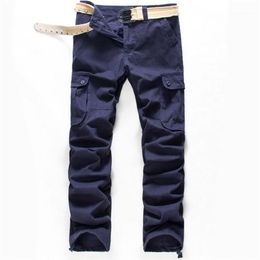 Men's Pants Casual Cargo Multi-pocket Overalls Military Camouflage Sports Large Size Tooling Outdoor Trousers Cross-border