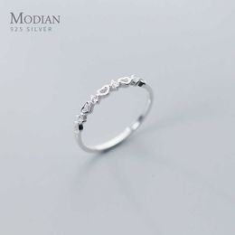 Genuine Dazzlling AAA Zircon Ring for Women 925 Sterling Silver Stackable Hearts Wedding Engagenent Fine Jewellery 210707