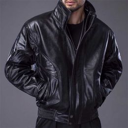 Mens Coat 100% Cow Leather Flight suit jacket Men Jacket Natural Leather High-Quality Coat H621 211111