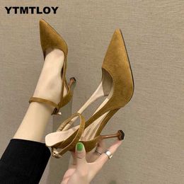 HOT 2019 New Fashion High Heels Shoes Women Pumps Patent Wedding Heel Sandals Stiletto Strappy Heels Sexy Heels Slingback Hollow X0526