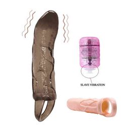 NXY Vibrators Extended Male Masturbator Vibrator for Men Penis Sleeve Enlargement Adult Sex Toys Erotic Intimate Goods Products Shop 0104