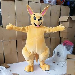 Halloween kangaroo Mascot Costume High Quality Cartoon Plush Animal Anime theme character Adult Size Christmas Carnival fancy dress