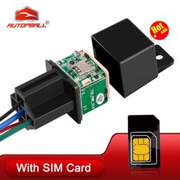 -Accesorios de GPS de automóviles Seguimiento MV720 con tarjeta SIM Localizador en tiempo real GSM Tracker Relay FreeApp Control remoto Corte el combustible de aceite 720