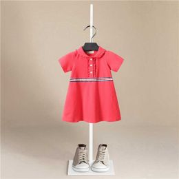 New Girls Dress Toddler Baby Clothes Dresses Summer Children Clothing Rainbow A-line Cotton Princess Kids Tops Outfits Q0716