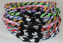 wholesale choose your baseball softball Fundraiser Lot 100 Tornado Twist Titanium Sports Necklace 2 Rope