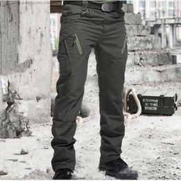 Pantaloni tattici militari da città Pantaloni da uomo SWAT Combat Army Pantaloni da uomo Molte tasche Pantaloni cargo casual impermeabili Pantaloni sportivi S-5XL 210616