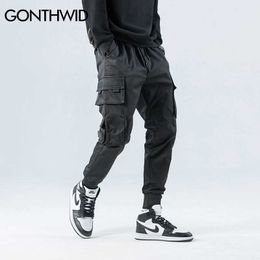 GONTHWID Side Zipper Pockets Cargo Harem Joggers Pants Men Hip Hop Casual Harajuku Streetwear Sweatpant Trousers Male Pants 210616