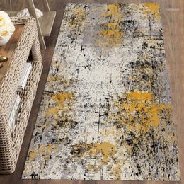 Carpets Else Brown Grey Yellow Paint Splashes Coloured 3d Print Non Slip Microfiber Washable Runner Mats Floor Mat Rugs Hallway Carpets1