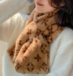 -22SS 6 COLOR 100 * 18cm mujeres diseñadores de lujo letras leopardo impresión bufanda de alta calidad otoño invierno mantenga una pelusa cálida espesar de las bufandas de cachemira de lana clásica