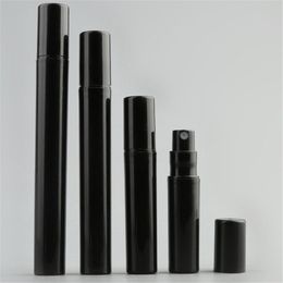 500pcs/lot Empty 2ML 3ML 4ML 5ML Mini Black Plastic Spray Perfume Bottle Small Promotion Sample Perfume Atomizer