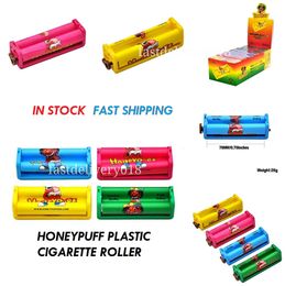 smoking papers Australia - Honeypuff Plastic Automatic Rolling Machine Cigarette bag Tobacco Roller 70MM Papers Cone Paper Smoking Pipe Dry Herb Muller High Qality in stock 2021