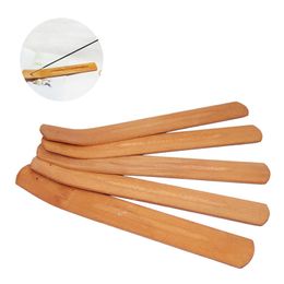 Wooden Fragrance Lamps Incense Stick Holder Ash Catcher Burner Holders Pine Wood Tray Home Decoration Censer Tool