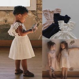 2020 Fashion Flower Girl Kids Toddler Baby Princess Party Casual Tutu Dress Clothes Sundress Q0716