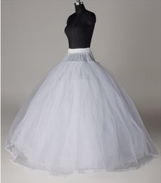 8 layers without bone Wedding Petticoat Bridal Accessories White Petticoat With Hem Lace Appliques Ball Gown Dress