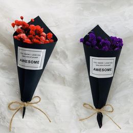 Decorative Flowers & Wreaths Mini Artificial Dried Bouquet,po Props,birthday Decoration,wedding,home Party,gifts,artificial