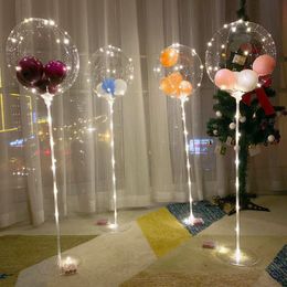 Home and Party Decoration LED Balloons Stand Latex foil Balloon Support Arch Wedding Deco Globos Supplies