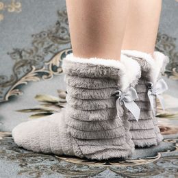 slippers women furry butterflyknot soft indoor slippers with faux fur comfy house slippers for women home shoes girls