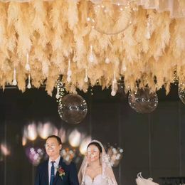 Artificial Flower Plant Fog Pine Rime Grass Wedding Hanging Ornament 100CM Long For Party Home DIY Decoration 20 Pcs