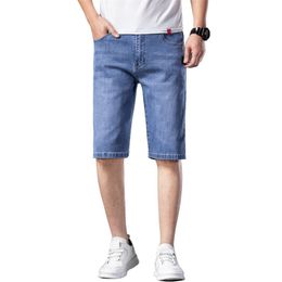 Fashion Mens Ripped Short Jeans Brand Clothing Bermuda Summer Cotton Shorts Breathable Denim Shorts Male 210720