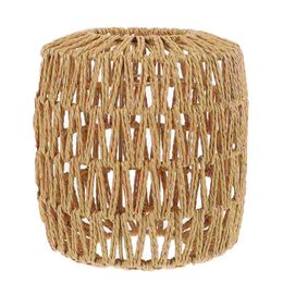 Decorative Objects & Figurines 1pc Simulation Rattan Lampshade Woven Hanging Lamp Ceiling (Ramdon Style)