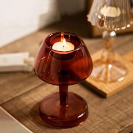 Candle Holders Glass Holder For Home Decoration Decorative Nordic Wedding Decor Vintage Vase