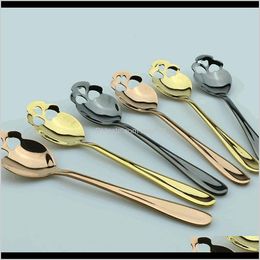 Sugar Skull Tea Spoon Stainless Steel Silverware For Tea Coffee Spoons Cutlery Tea Spoon 3 Colours Kka8123 Qwjoi Tuue2