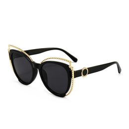Luxury designer Women Sunglasses Cat Eye Fashion Anti UV400 Sun Glasses Resin Lens Full Frame JC8316