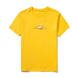 Short Sleeve T-shirt Men Funny Banana O-neck Soft Cotton Men T-shirt Summer Cotton Elastic Breathable Streetwear Tops 210603