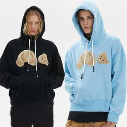 Ayı tasarımcı erkek Sonbahar kış Kapüşonlular Hip Hop Erkek Hoodie harfli Harf Erkekler Kadınlar Kazak Uzun Kollu S-XL yazdır