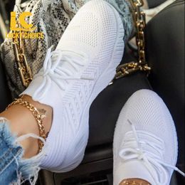 Women Sneakers Casual Shoes Comfortable Mesh Lace-upwedges Chunky Women's Vulcanized Shoes Females Sneakers Lucky Choice Shoes Y0907