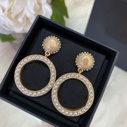 Fashion Have stamps designer dangle earrings for lady women Party wedding lovers gift luxury Jewellery With bag