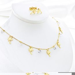 Earrings & Necklace Stainless Steel Jewellery Sets High Quality Selling Products Fashion