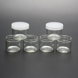 Livsmedelsklassad 6 ml non-stick glaskoncentratbehållare 60 g glasflaska vax Skarpburk tjock olja