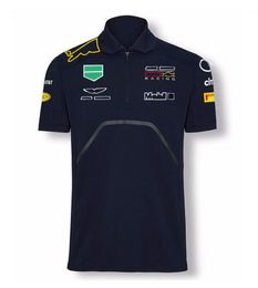 F1 Formula One fans short-sleeved POLO shirts car culture overalls team joint quick-drying tops racing lapel T-shirts can be cu281u