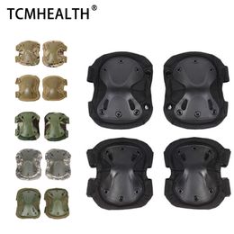 Body Braces & Supports 4 PCS Knee Pads Elbow Pads Knees Protector Skating Protective Gear Outdoor Mountaineering and Cycling Sports Equipment