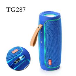 TG287 Bluetooth Speakers LED Lamp Ring Life Waterproof Portable Column for PC Computer Speaker Subwoofer Boom Box Music Center FM TF