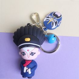 Fashion-Personality Chinese Style Drop Glue Opera Doll Key Chain National Antique Doll Bag Hanging Jewellery