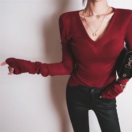 shintimes New Korean Style T Shirt Women Slim Elasticity T-Shirt Casual Cotton Tshirt Clothes Womens Tops Tee Shirt Femme 210324