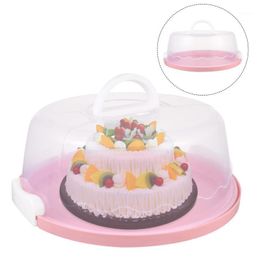Gift Wrap Portable Cake Box Cupcake Carrier Food Preservation With Handle Transparent Boxes And Packaging Dessert Wedding