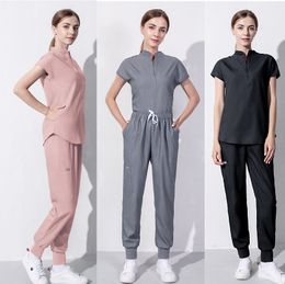 Yl007 Health Service Pants Center School Pharmacy Confinement Hospital Salon Oral Cavity Pet Doctors Nurse Work Medicalwear Greys Anatomy Womens Two Piece