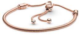 2021 NEW 100% 925 Sterling Silver 400936763817 Classic Bracelet Clear CZ Charm Bead Fit DIY Original Fashion Bracelets factory Free Wholesale Jewellery Gift