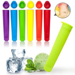 Silicone Ice Cream Tools Pice pop Moulds for Kids, Reusable Ice Popping Mould DIY Freeze Popsicle Make