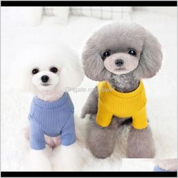 Apparel Supplies Home & Garden Drop Delivery 2021 Solid Pet Clothes Spring Hoodie High Quality Dog Coat Jackets Pocket Puppy Dogs Costume Rop