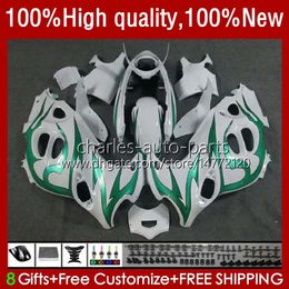 Body For SUZUKI KATANA GSX750F GSXF600 GSXF-600 GSXF 750 600 CC 33No.34 GSX600F Green flames 750CC 600CC 03 04 05 06 07 GSXF750 GSXF-750 2003 2004 2005 2006 2007 Fairings